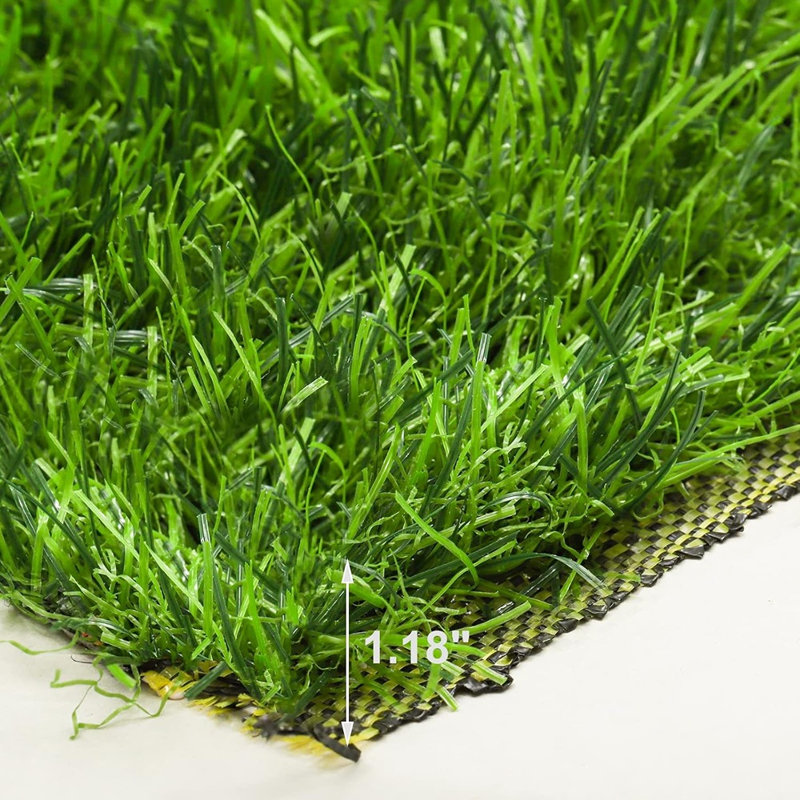 Tapis vert gazon artificiel vert, 3,2 pi x 6,5 pi