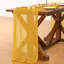 Chemin de table en gaze de style champêtre, style bohème, idéal pour un mariage, un anniversaire ou une fête d'été | Lot de 3 pièces, gaze rustique dorée et jaune de 3 m, chemin de table transparent de style ferme pour fête prénatale, enterrement de vie de jeune fille et fêtes.