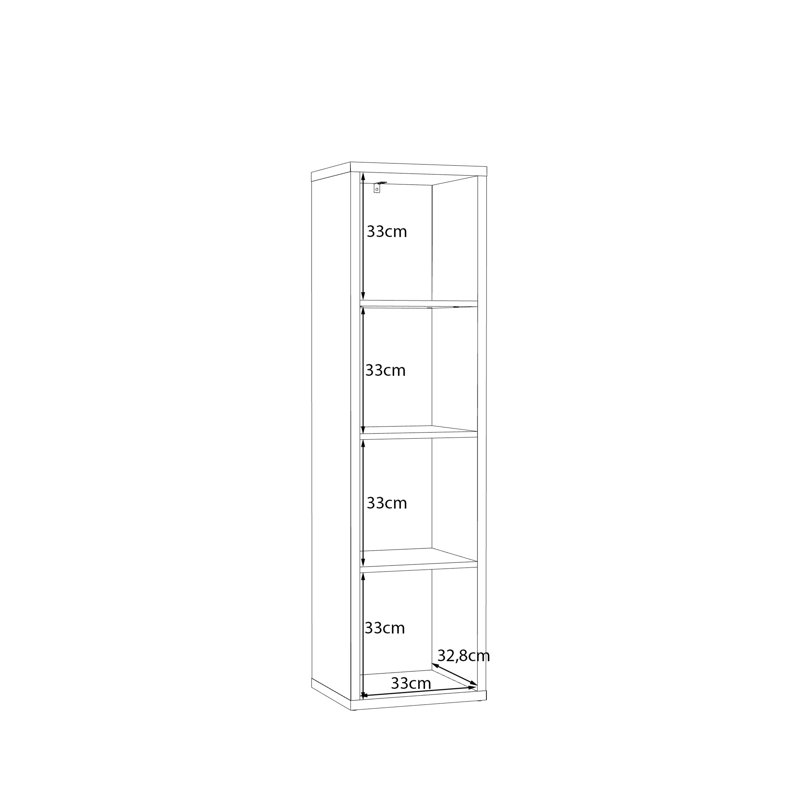 Mauro Cube Bookcase, Orange, (3 Shelves) 141.8cm.H x 141.8cm.W x 141.8cm.D