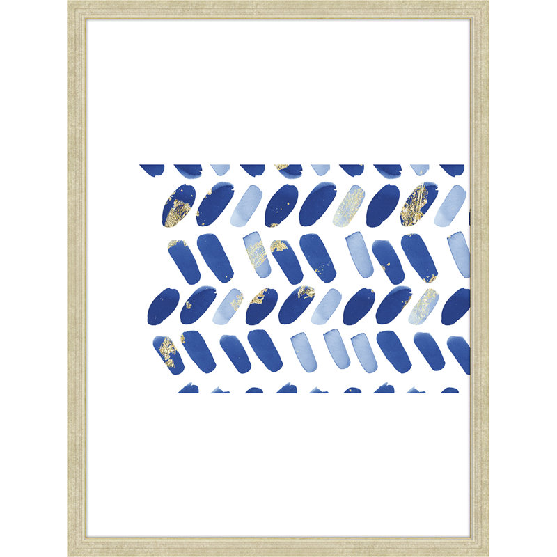 Ridge Chain Blue 1 Painting, 42" H x 32" W x 2" D