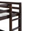 Lit superposé simple en bois d'hévéa massif avec échelle et conception basse pour enfants ou chambre d'amis-1220467304