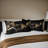 Gold Floral Microfiber Duvet Cover Set with Pillowcases, Digital Print Black Background Botanical Front with Solid Black Back, Reversible Bedding, Twin Full Queen King, Comforter and Pillow Inserts Not Included-122272229