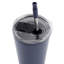 Ensemble de 4 gobelets Mr. Coffee de 680 ml (23 oz) en acier inoxydable avec couvercles et pailles, blanc-136266236-136266235