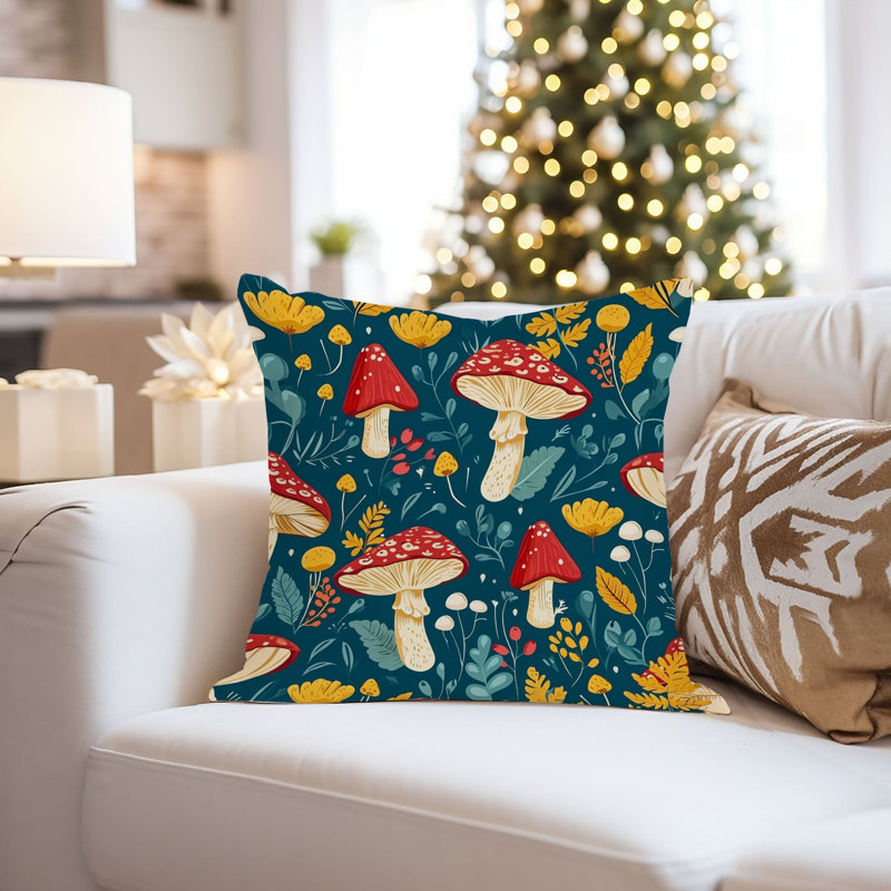 Botanical Mushroom Dreams II Modern, 16"H x 16"W