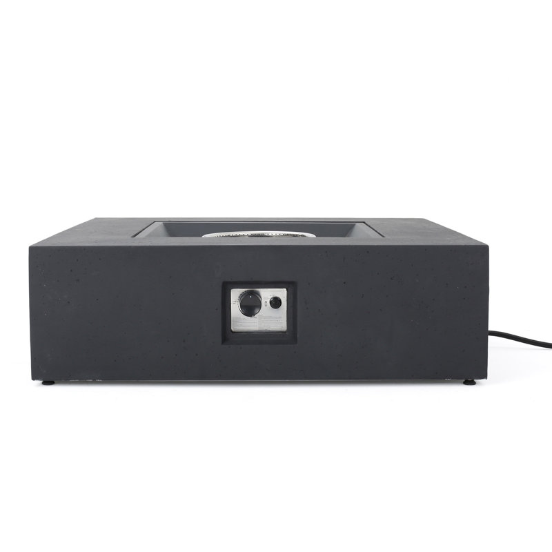 Outdoor 50000 BTU Propane Fire Pit With Tank Holder, Black