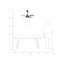 Arnol 95cm Ceiling Fan with LED Lights