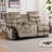 Karish 3-Piece Upholstered Manual Reclining Sectional with Cupholders and Storage -100892222