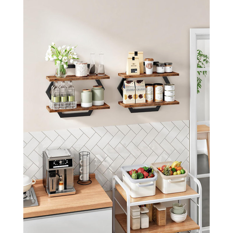 Hexagonal Wall Mounted Shelf