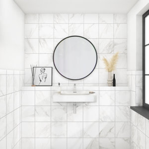 Perpetuo 12" x 12" Porcelain Marble Look Floor & Wall Tile