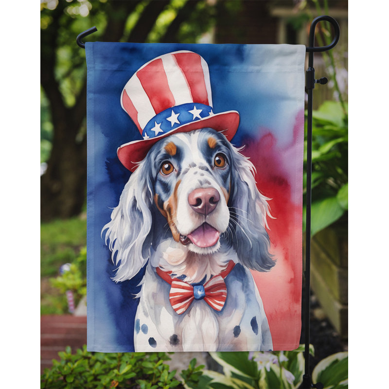 Drapeau patriotique du jardin américain, Setter anglais