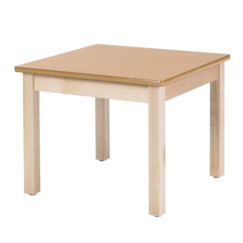 Table d'écriture carrée en bois