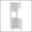 Garde-manger avec rangement ouvert et 2 portes, parfait pour les espaces de cuisine organisés et élégants