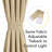  100% Blackout Door Curtain Thermal Insulated Privacy Curtain for French Front Door with Tieback, Room Darkening Window Covering for Kitchen, 1 Panel-1455156780-1455156781