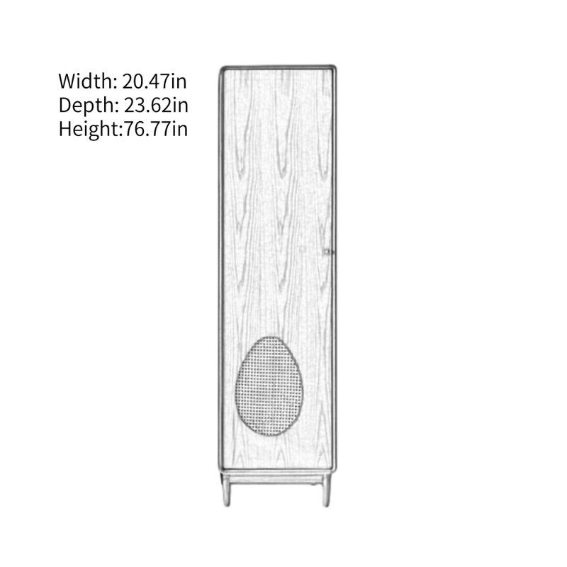 Simple Solid Wood Design Wardrobe