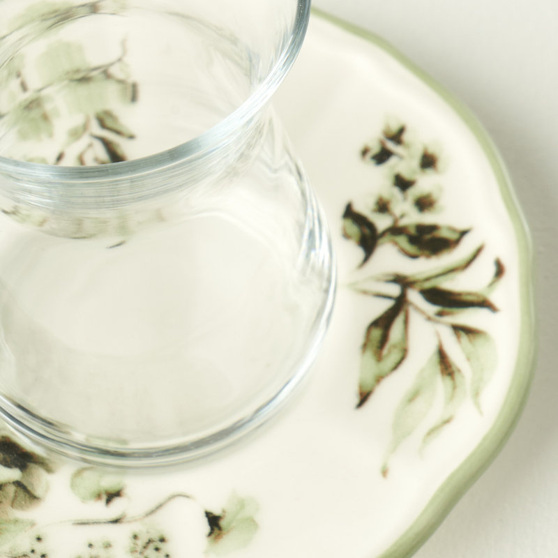 Ensemble de verres à thé avec soucoupes Julia (6 pièces)