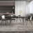 62.9" to 94.4" Extendable Dining Tables for 6 to 10 - Rectangle Black Dining Table