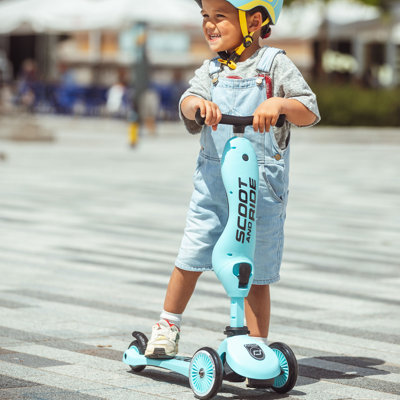 Scoot & Ride 2-in-1 Ride-On & Stand Scooter, Ages 1-5, Highwaykick 1, Forest