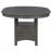 Oval Medium Grey Extension Leaf Dining Table
