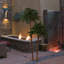 6ft Lighted Artificial Tropical Palm Tree Duo Clear Lights