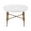 Table basse ronde en bois et métal