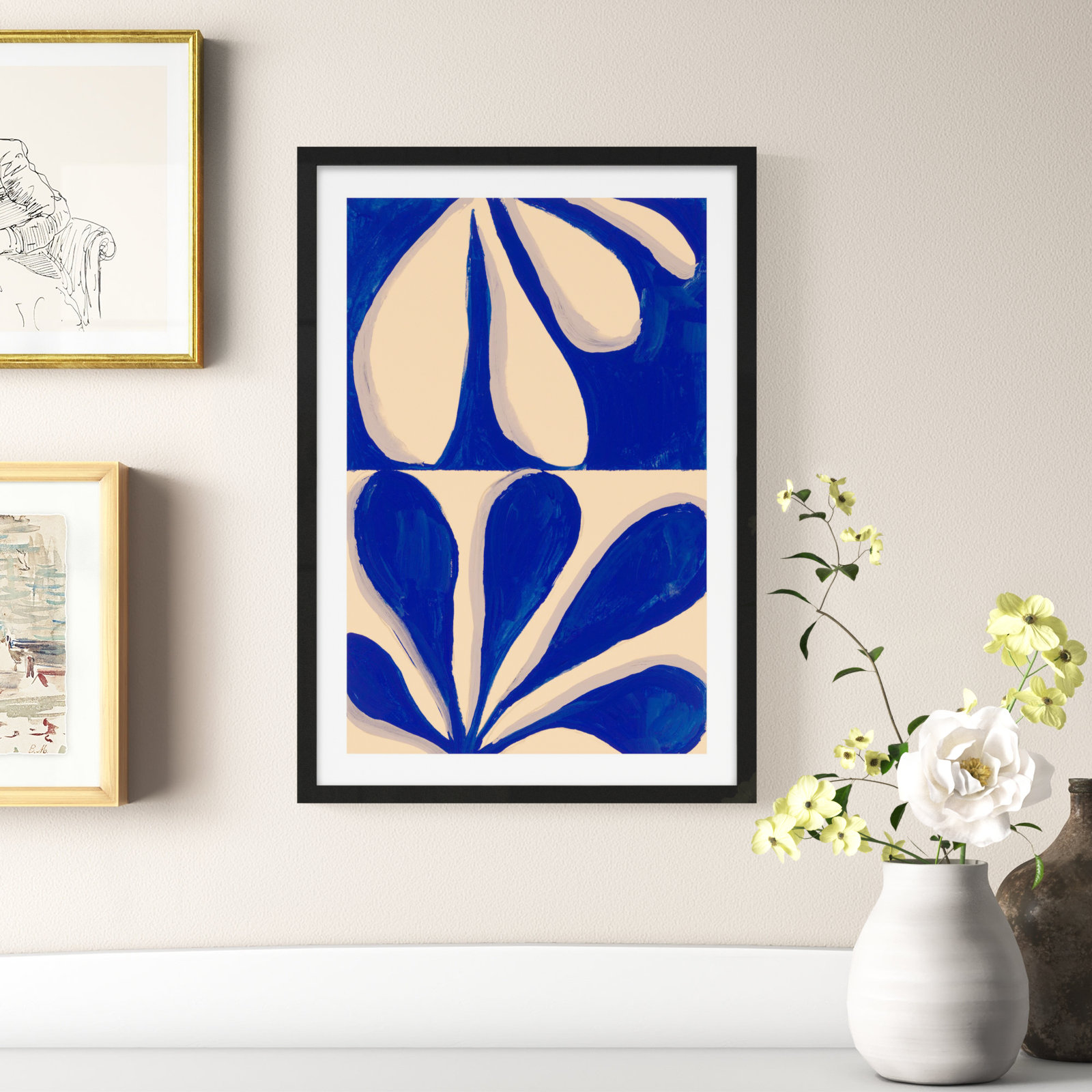 Vice Versa Print by Andrea Stokes, Black Framed, 17.5" W x 25" H