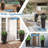 30” Tall Flower Pot Set of 2 Planter Pots with Open-ended Base & Non-woven Soil Bag