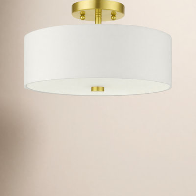 Flaire Fabric Semi Flush Mount