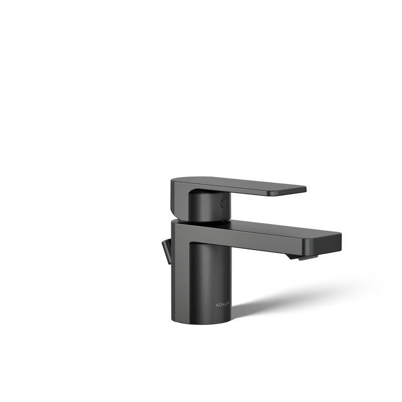 Parallel Single Hole Bathroom Faucet, Matte Black