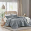 Ensembles de literie en microfibre doux délavé, grille plissée simple TG pour la maison
