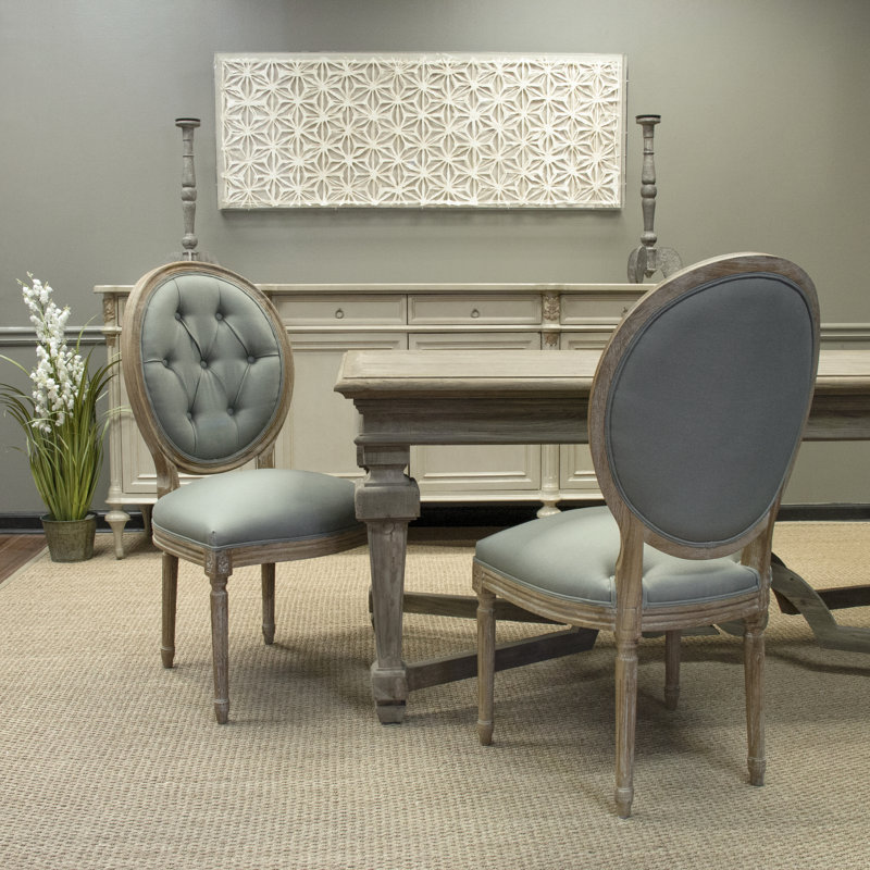 Asta 19'' H Linen Upholstered Side Chair