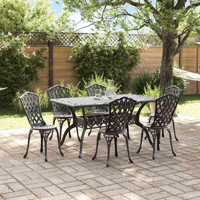 6 - Person Patio Dining Set Rectangular Table