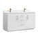 Cloverfield 60'' Double Bathroom Vanity with Cultured Marble Top