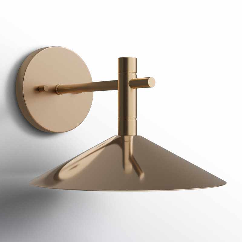 Vicente - 10 Inch LED Wall Sconce - 3K/4K/5K CCT Selectable, Burnished Brass, Burnished Brass