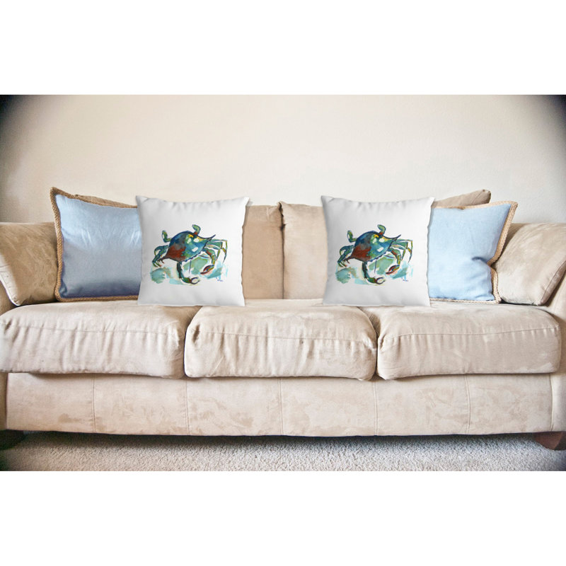 Crab Crab Indoor/Outdoor Throw Pillow