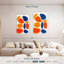 Formes bleues orange Avery -108628153