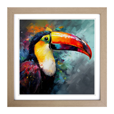 Toucan - Single Picture Frame Print on Wood