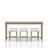 Console Table With 3 Stools