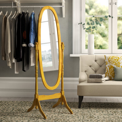 Wood Floor Mirror