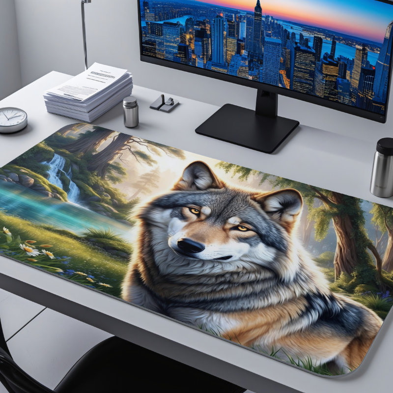 Polyester Desk Pad, 14.4x12.1