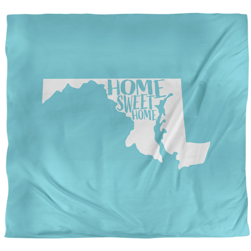 Housse de couette simple pour la maison Maryland, Polyester brossé, Housse de couette pour grand lit, Bleu sarcelle