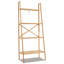 148cm H x 60cm W Bamboo / Rattan Ladder Bookcase