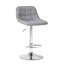 Towler Swivel Upholstered and Faux Leather Adjustable Height Bar Stool with Iron Frame-2131809739