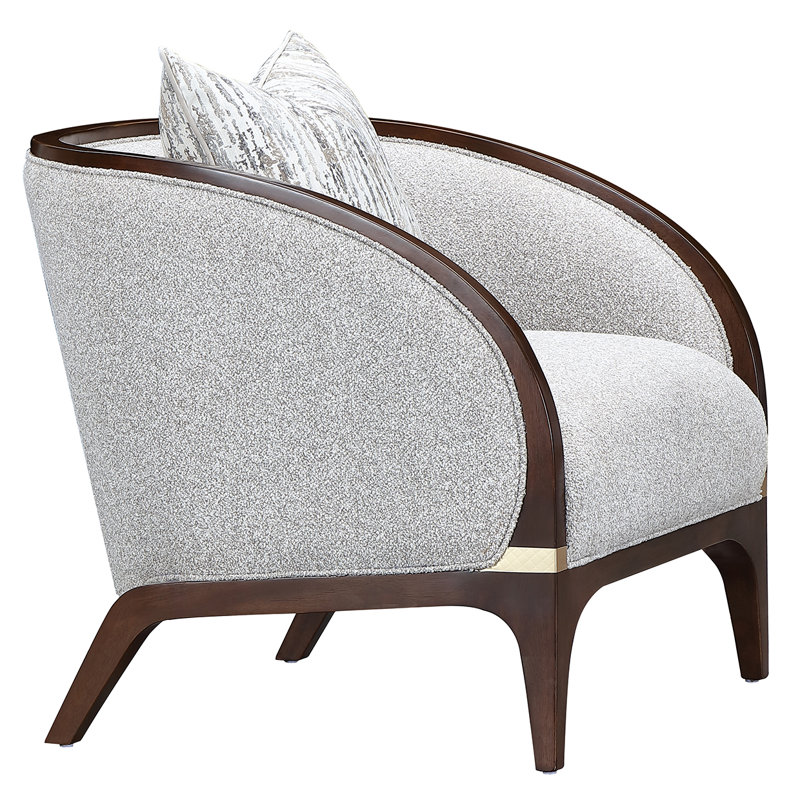 Houston Matching Chair - Pebble/Walnut