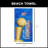 NBA Oklahoma City Thunder Champs Blackboard Beach Towel – Basketball Sports Fan Pool Towel, Soft Cotton Comfort – 30 x 60 inches