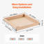 Tiroir en bois avec rangement coulissant pour armoire coulissante l 20 po x P 21 po