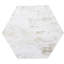 Carrelage mural de cuisine et de salle de bain hexagonal grand format en verre à aspect droit 8 po x 8 po Nature