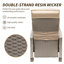 Chaise de patio inclinable avec coussins-457597642