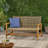 Hampton Wood + Wicker Loveseat