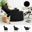 Fauteuil inclinable 37,1 W avec massage et chaleur, canapé inclinable simple surdimensionné en chenille avec porte-gobelets et rangement latéral pour la chambre à coucher du salon-130811406