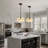 1 - Light Dimmable Single Pendant With 6 Glass Petal Shade-667874576